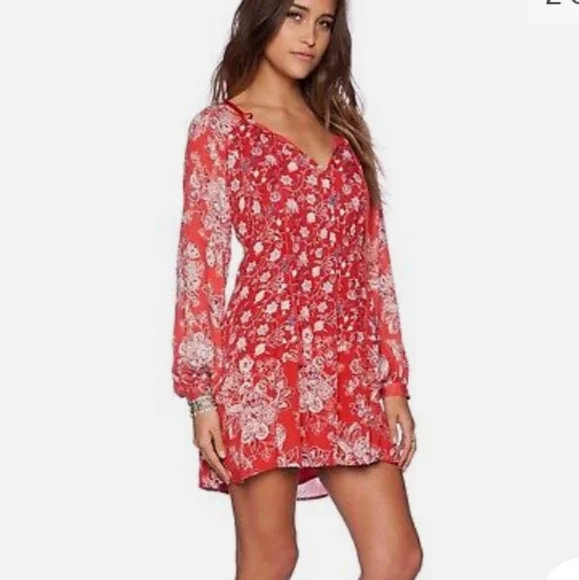 Free People Lucky Loosey Mini Dress Sz XS - Picture 7 of 8